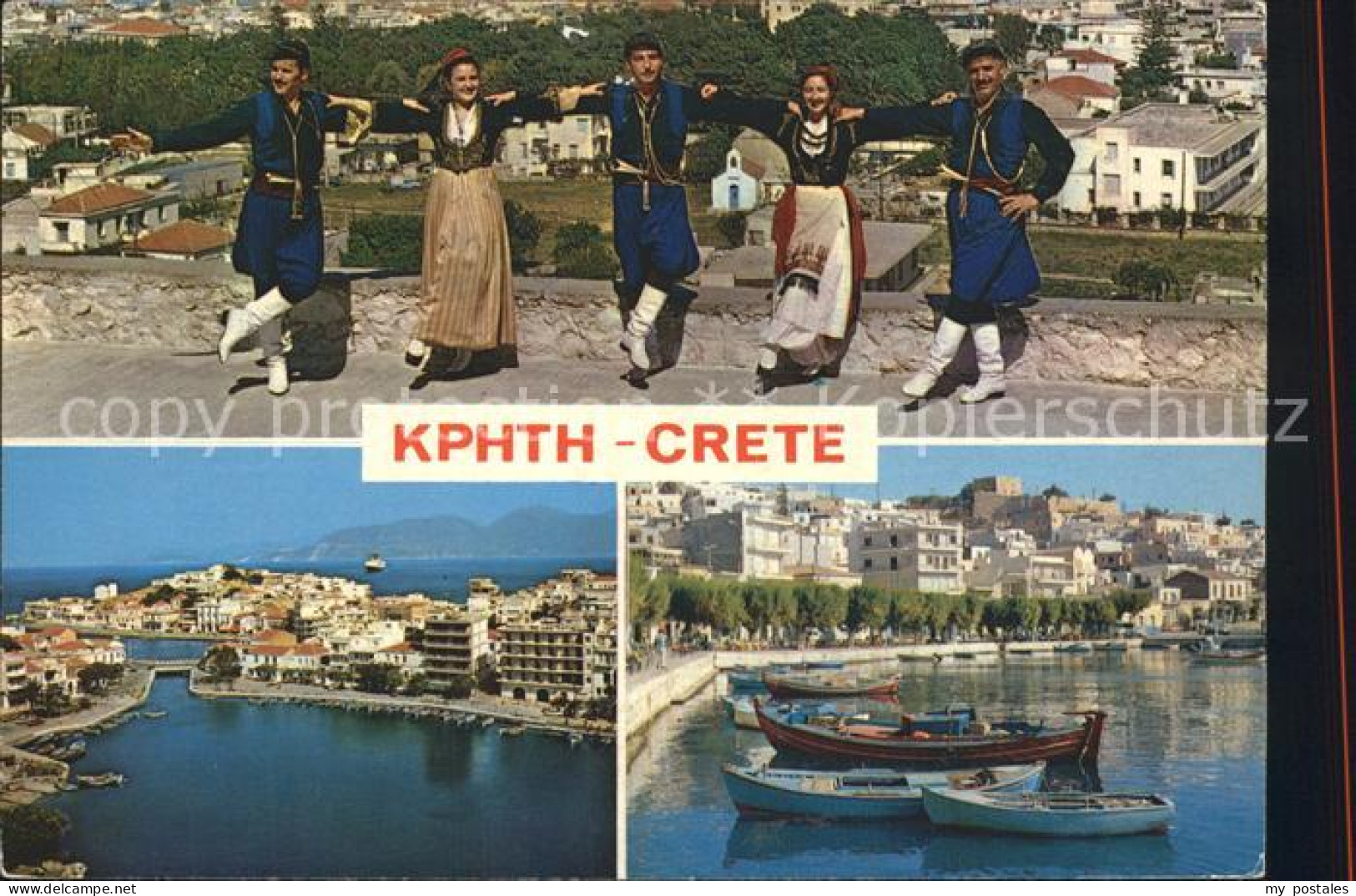 72254301 Crete Kreta Hafen Trachten Crete Kreta - Griechenland