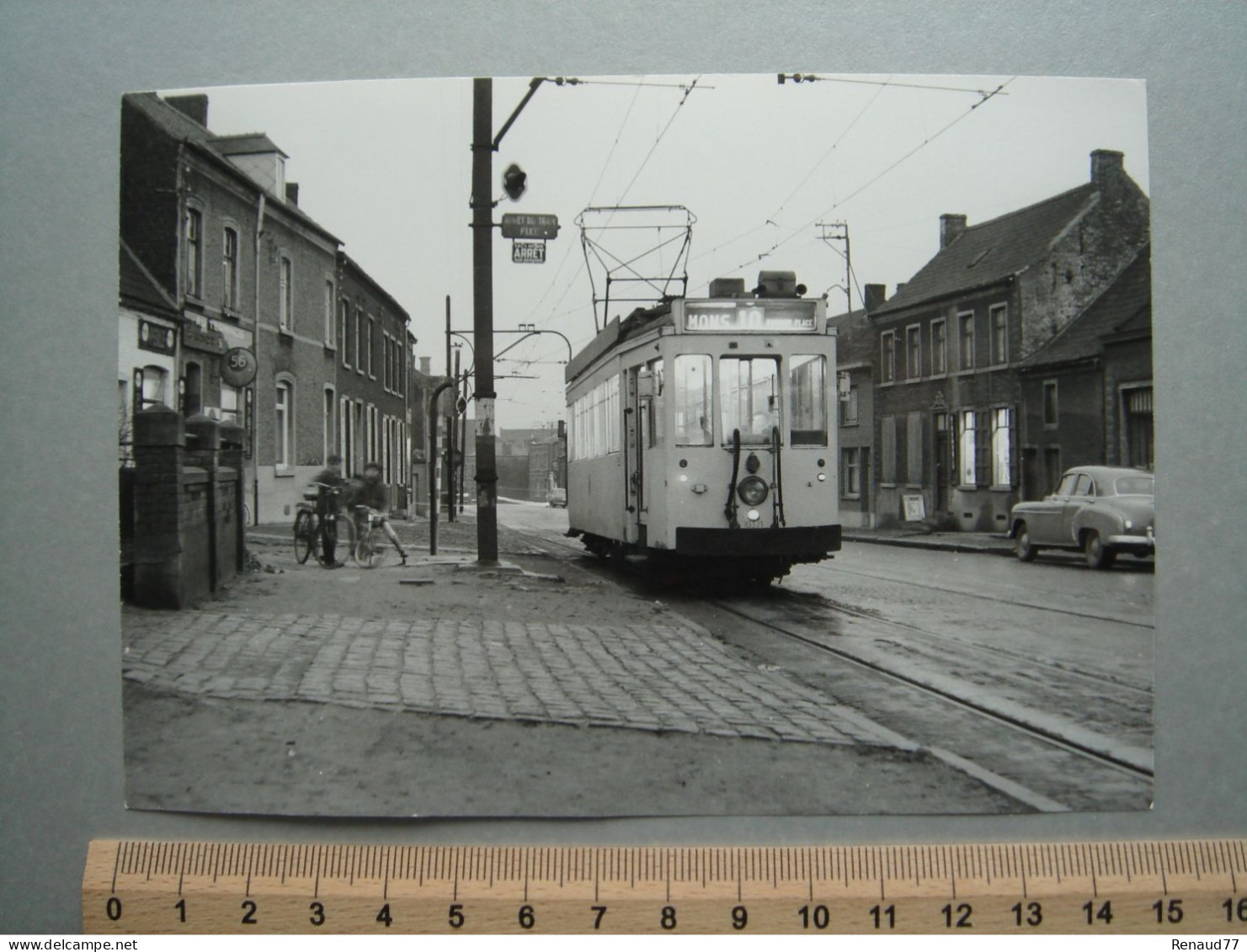 Photo Cliché J. Bazin - Baudour - Av. Louis Goblet - La Maison à Droite Et Le N° 239 - Tram - Tramway - Ligne 10 - Saint-Ghislain