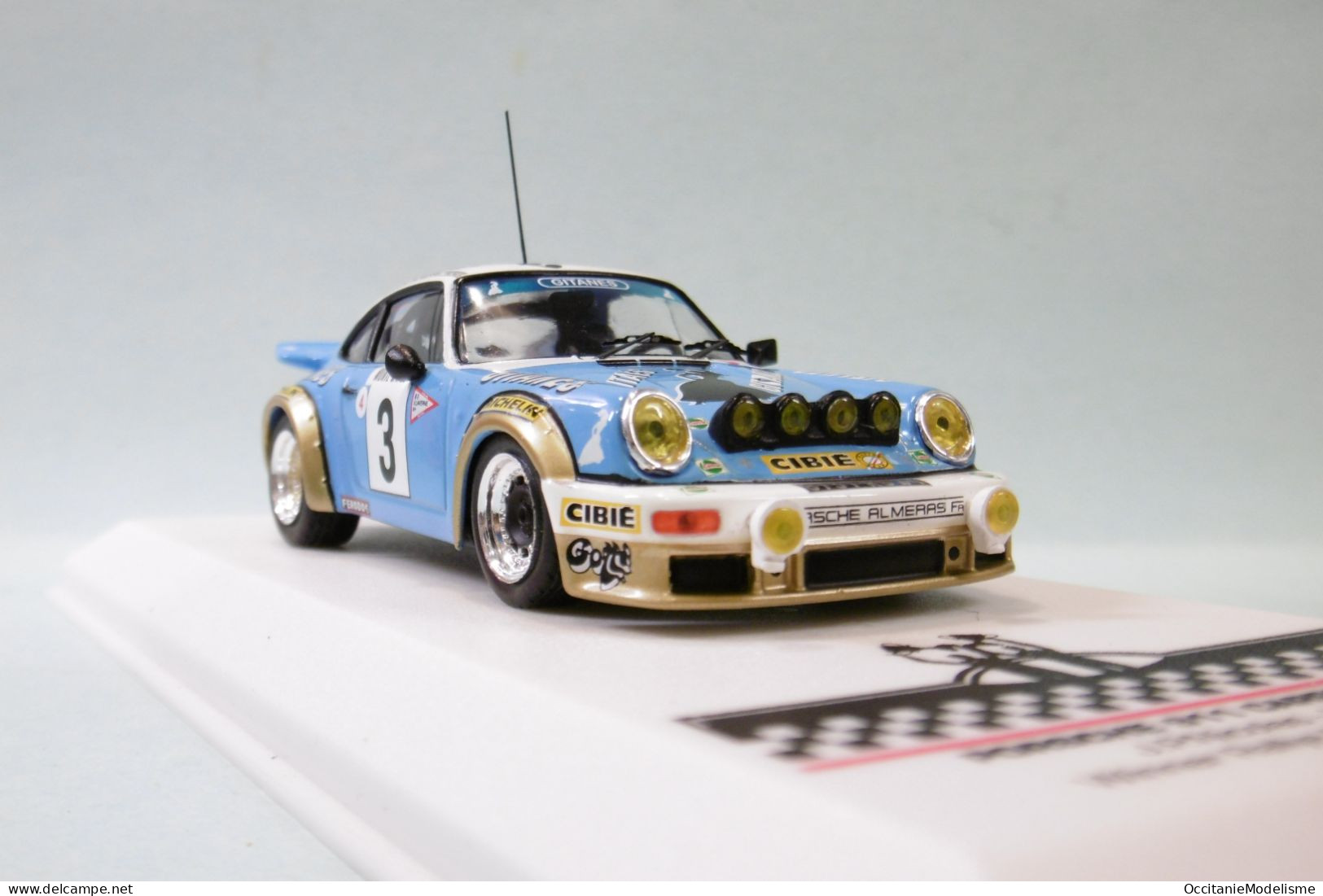 Ixo - PORSCHE 911 CARRERA RS #3 Winner Rallye Monte-Carlo 1978 + Figurines Réf. SPRM001-78 NBO Neuf 1/43 - Ixo