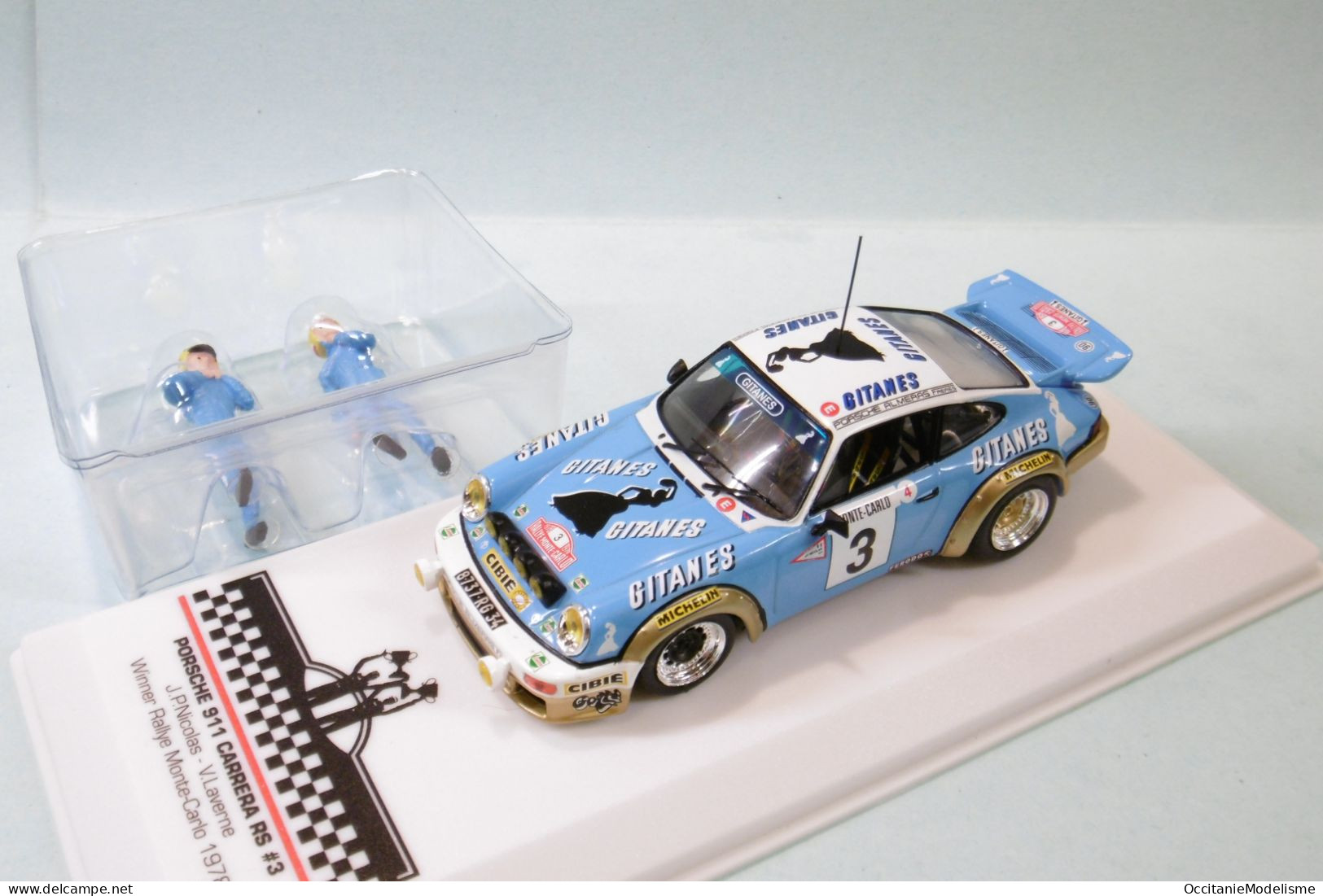 Ixo - PORSCHE 911 CARRERA RS #3 Winner rallye Monte-Carlo 1978 + figurines réf. SPRM001-78 NBO Neuf 1/43