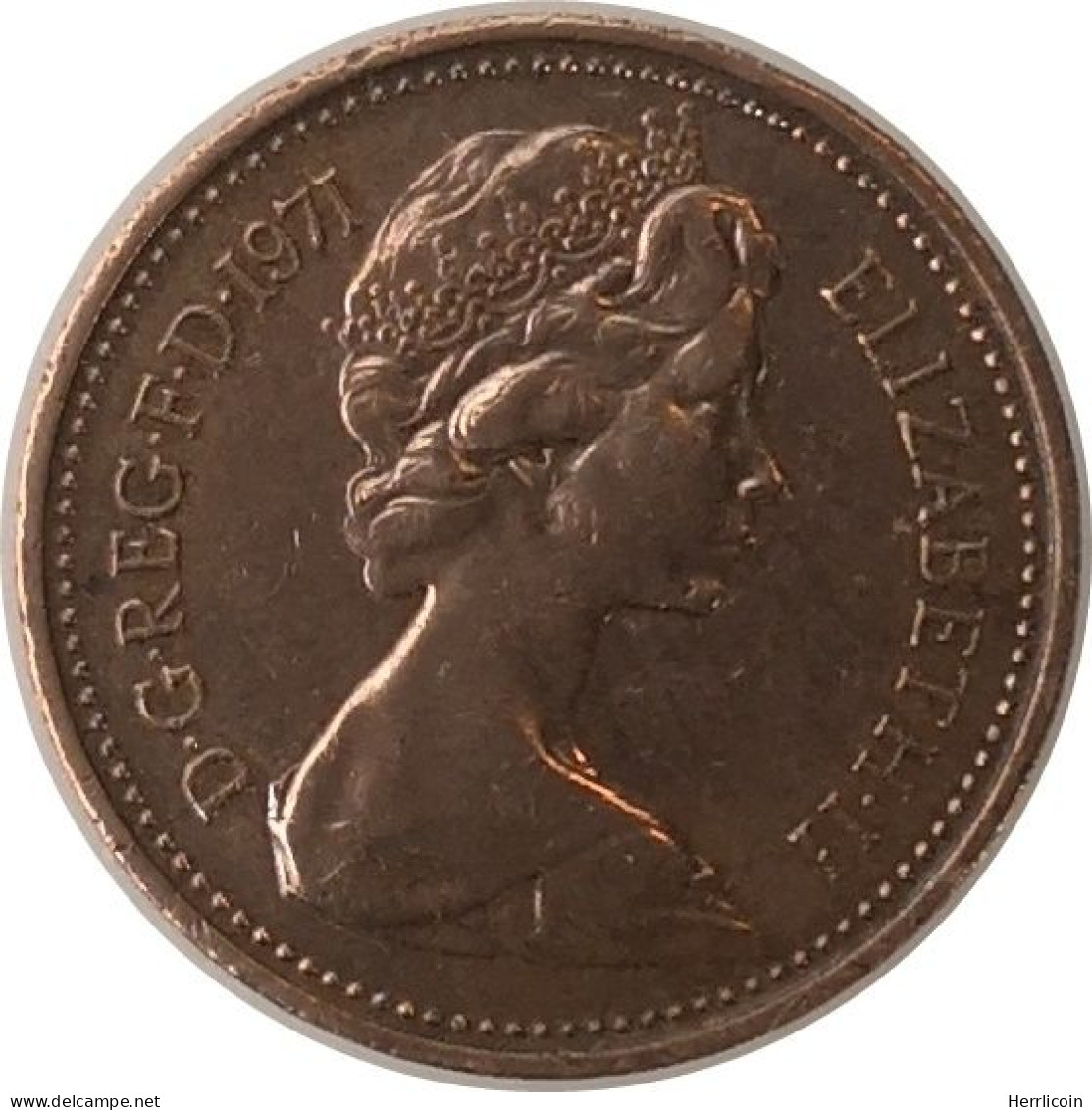 Monnaie Royaume Uni - 1971  - 1 New Penny Elizabeth II 2e Portrait - 1 Penny & 1 New Penny