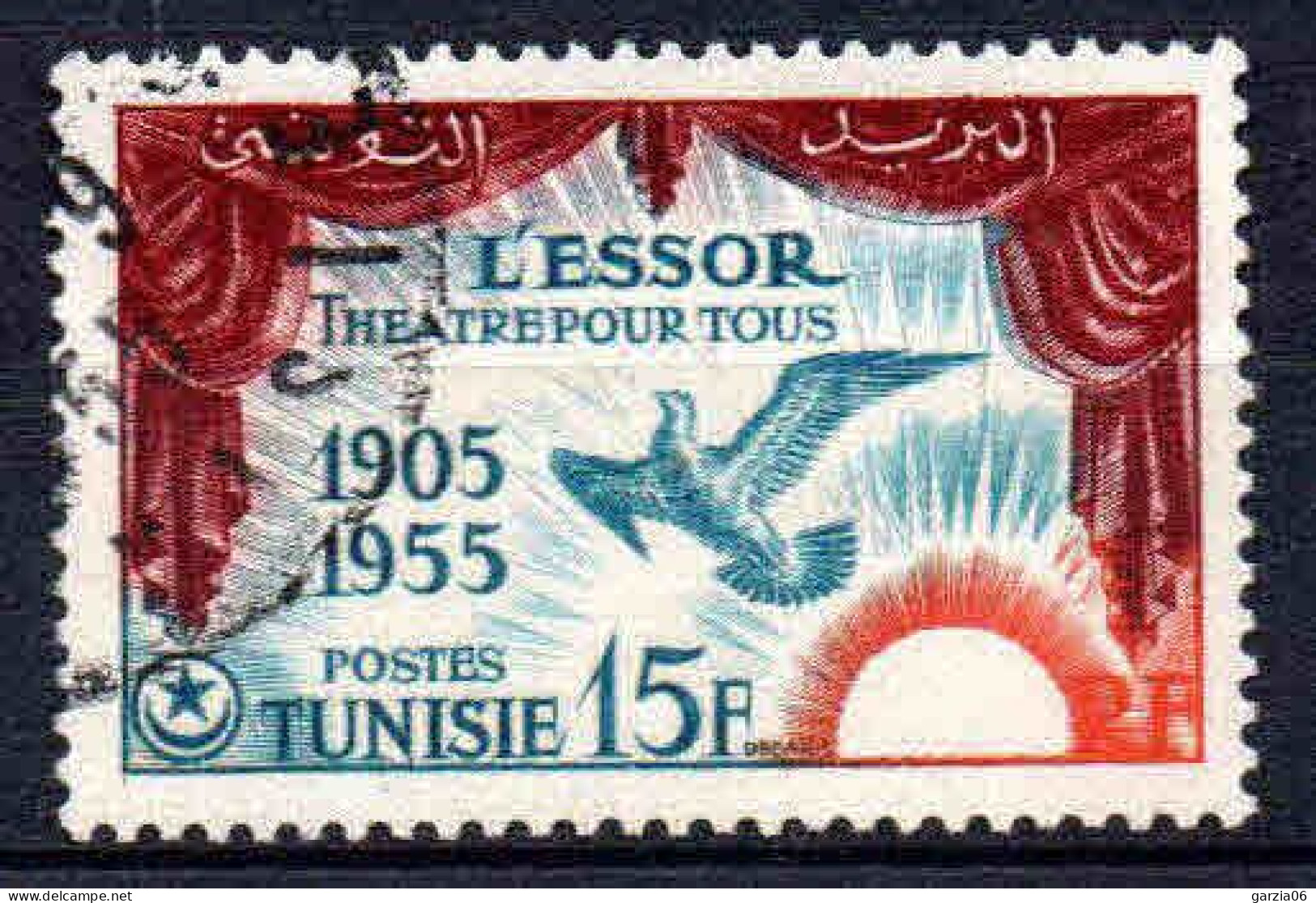 Tunisie  - 1955 - L' Essor  - N° 389 - Oblit - Used - Usati