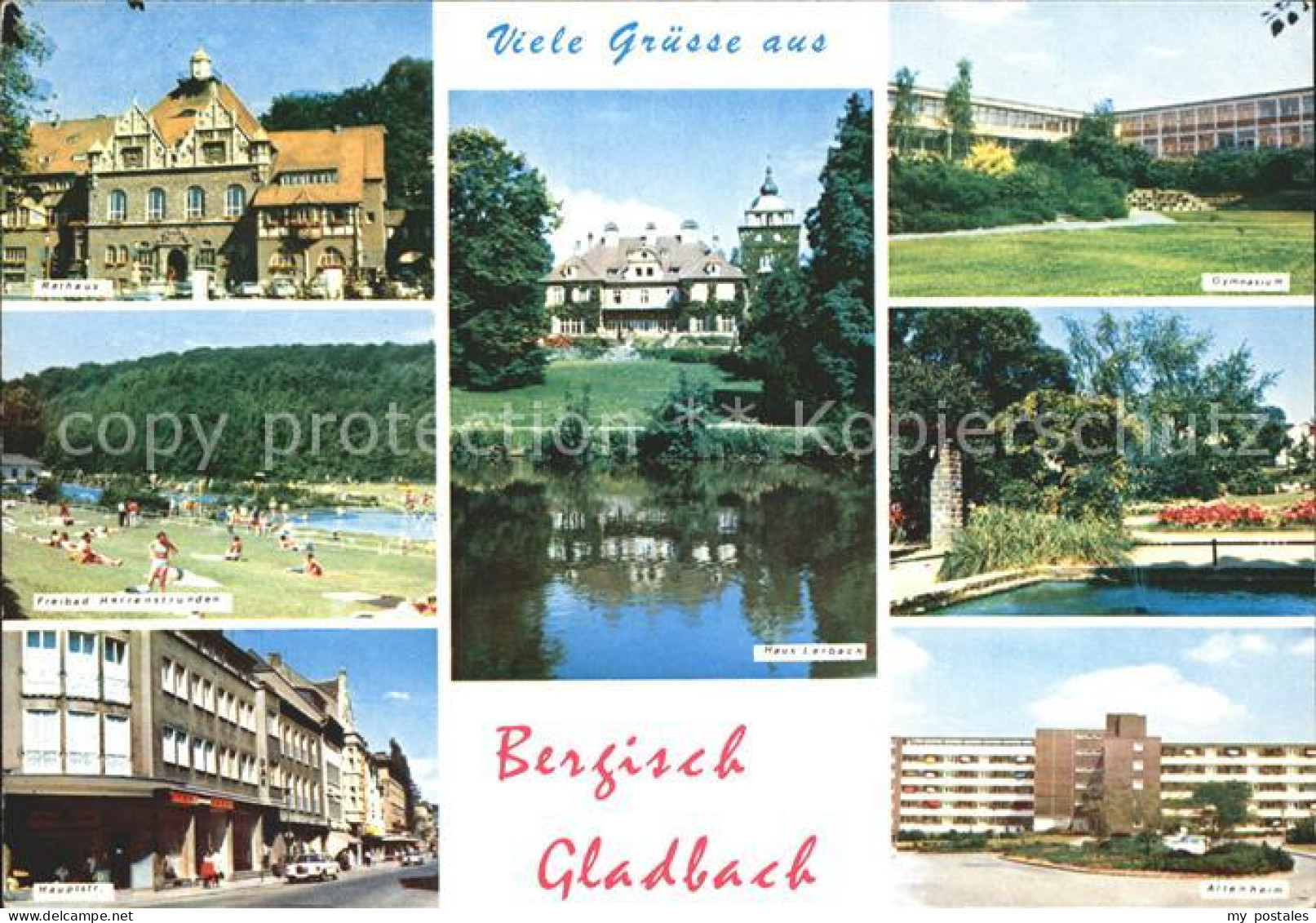 72253751 Bergisch Gladbach Rathaus Freibad Hauptstrasse Haus Lerbach Gymnasium P - Bergisch Gladbach