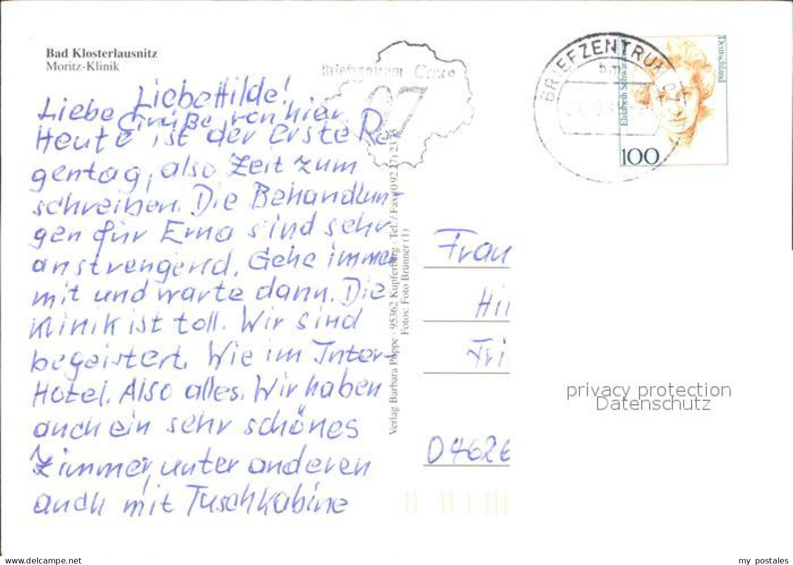 72253659 Bad Klosterlausnitz Moritz Klinik Park Wappen Bad Klosterlausnitz - Bad Klosterlausnitz