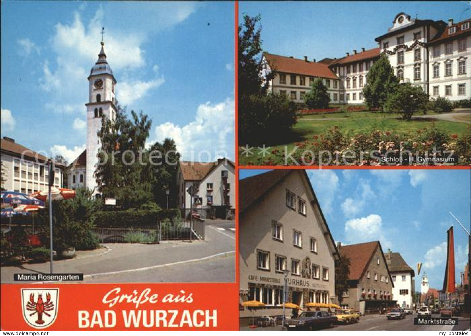 72253653 Bad Wurzach Maria Rosengarten Kirche Schloss Gymnasium Marktstrasse Bad - Bad Wurzach