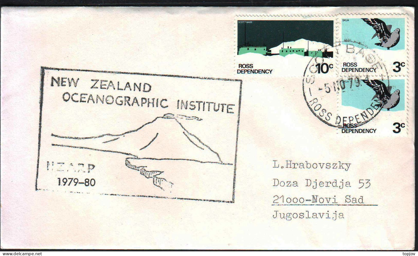 ROOS  NEW ZEALAND - OCEANOGRAPHIC INST - SCOST BASE. - 1979 - Estaciones Científicas