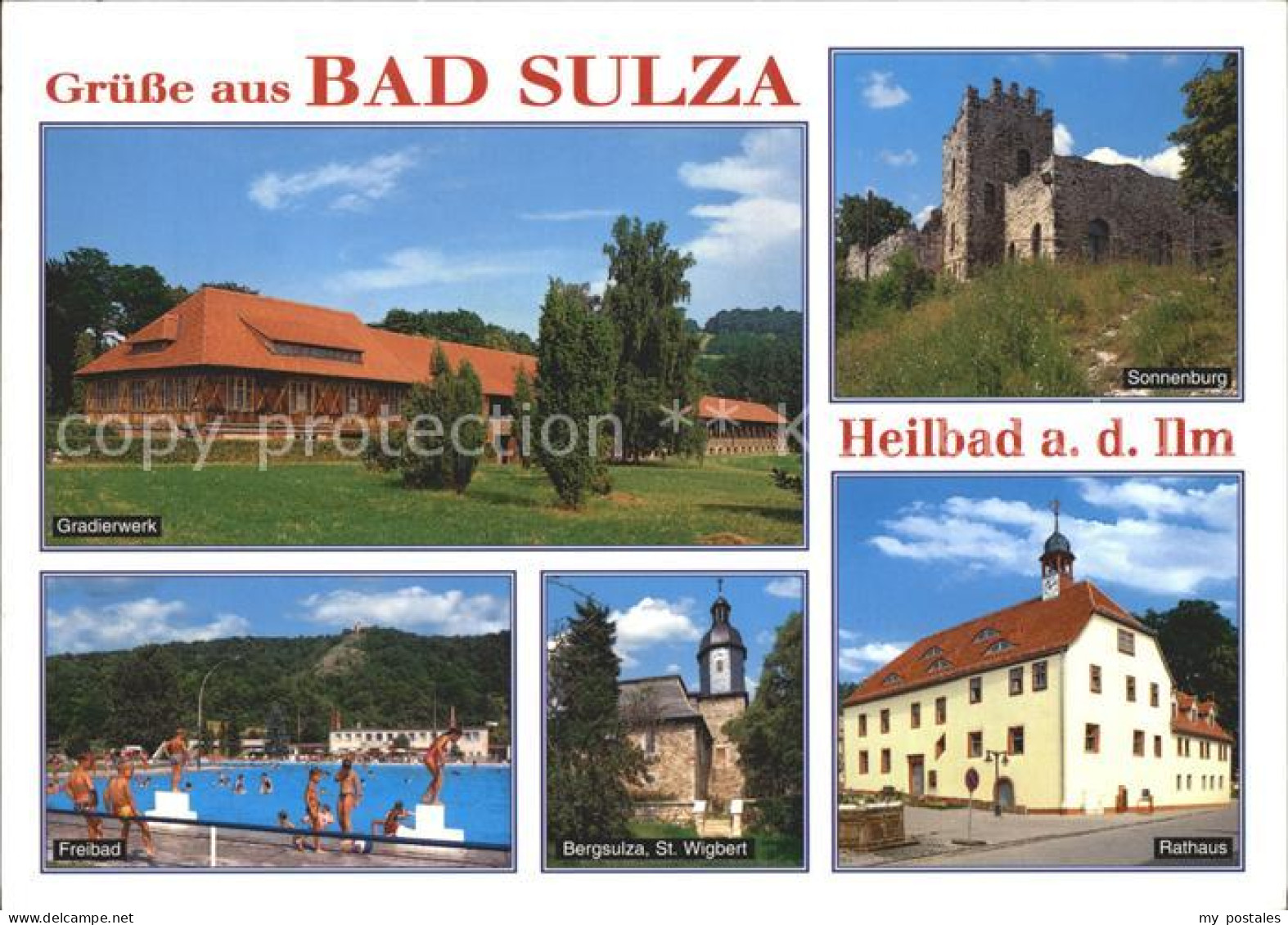 72253650 Bad Sulza Gradierwerk Sonnenburg Rathaus Bergsulza St Wigbert Kirche Fr - Bad Sulza