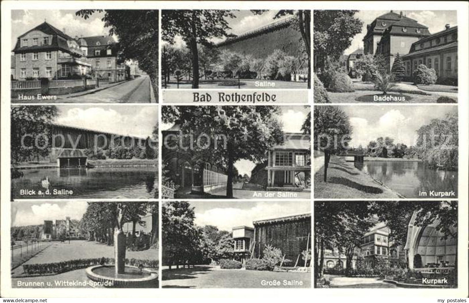 72253315 Bad Rothenfelde Haus Ewers Saline Badehaus Schwanenteich Kurpark Brunne - Bad Rothenfelde