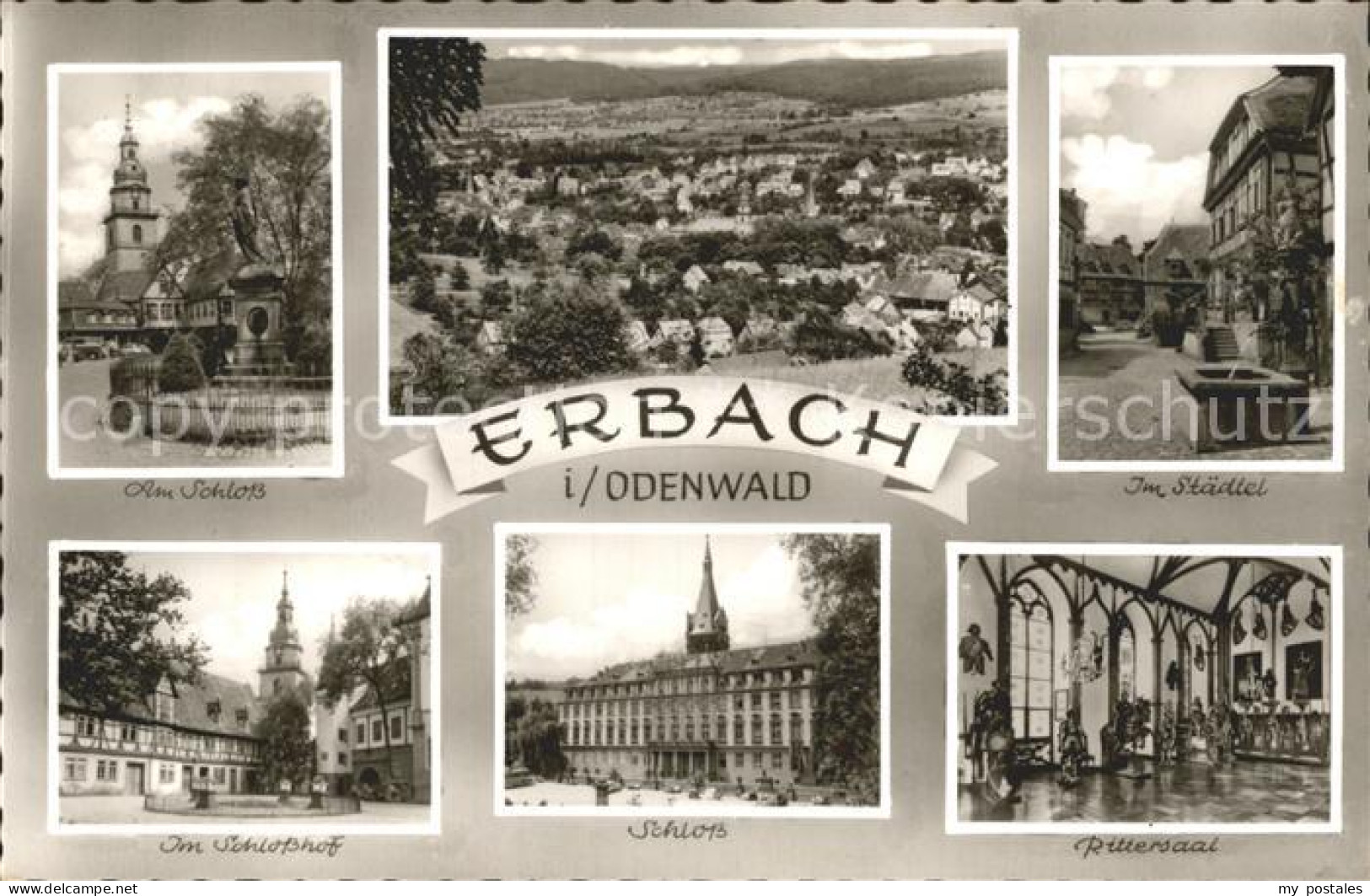 72253170 Erbach Odenwald Schloss Gesamtansicht Im Staedtel Schlosshof Rittersaal - Erbach