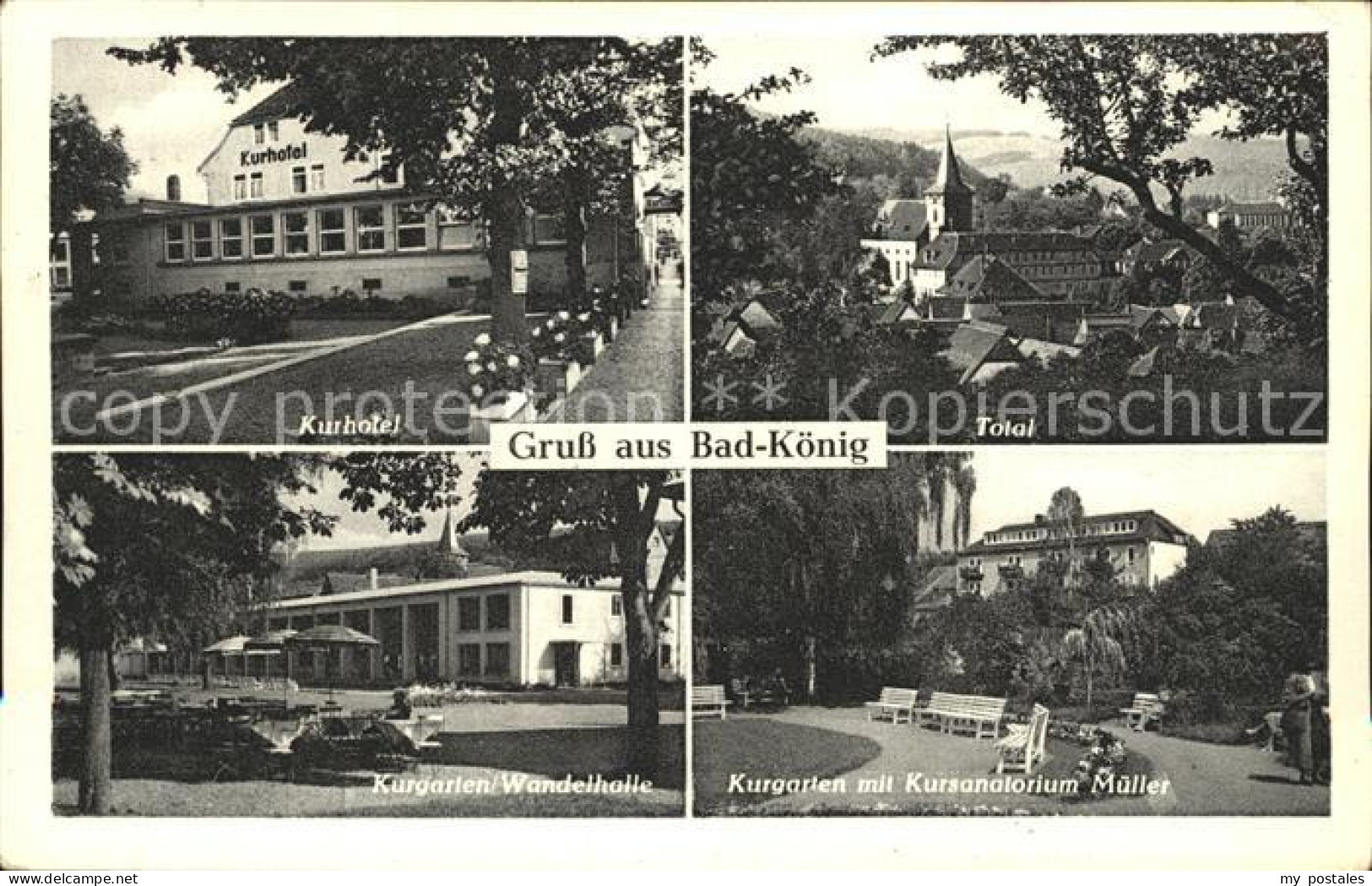 72253135 Bad Koenig Odenwald Kurhotel Total Kurgarten Wandelhalle Kursanatorium  - Bad Koenig