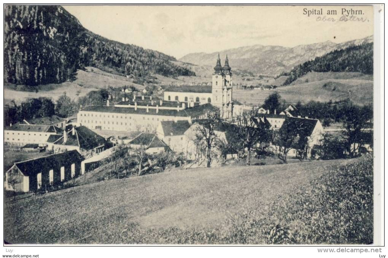 SPITAL Am Pyhrn, Panorama  1907; Gel. , Korrespondenzkarte - Spital Am Phyrn