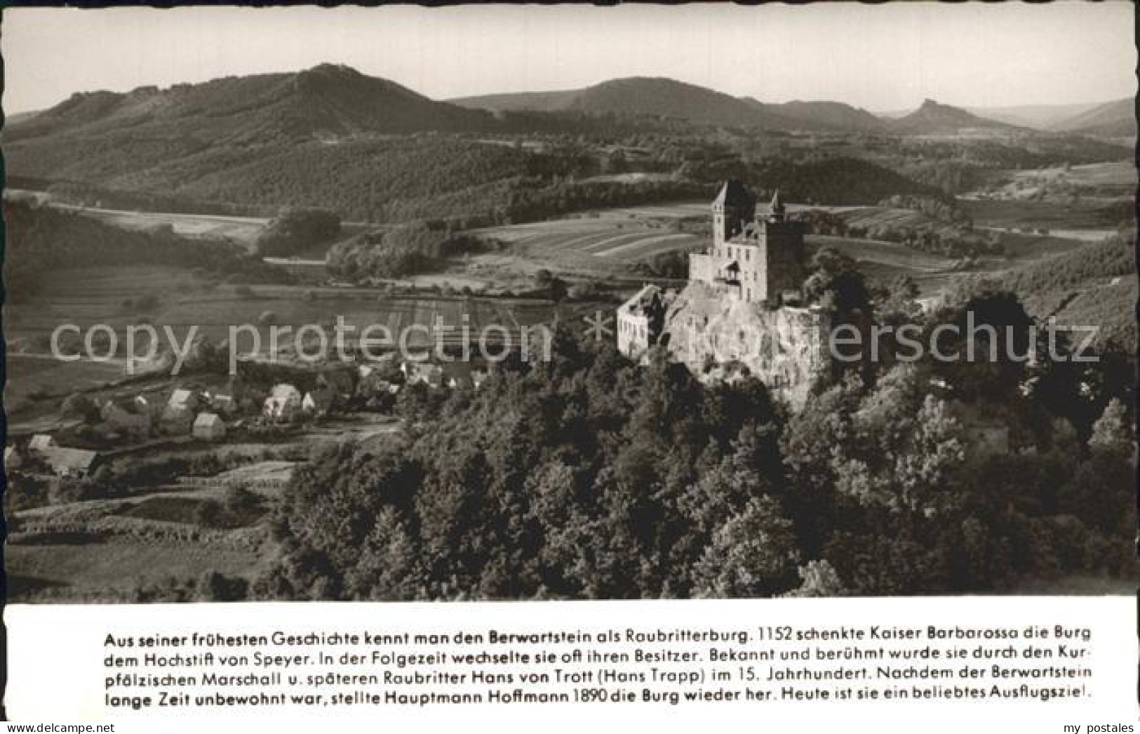 72253073 Bad Bergzabern Burg Berwartstein Panorama Bad Bergzabern - Bad Bergzabern