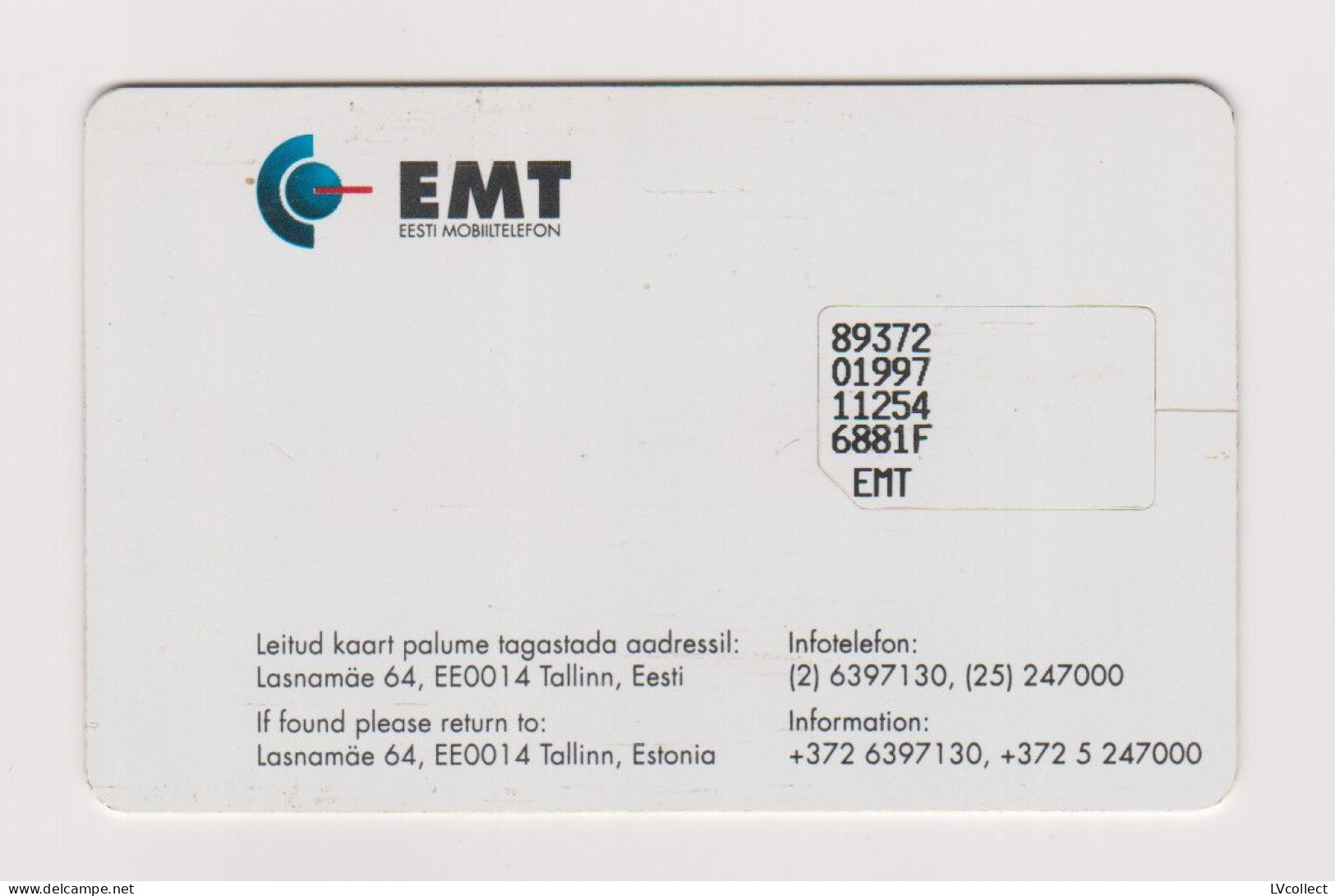 ESTONIA Old GSM SIM MINT! - Estland