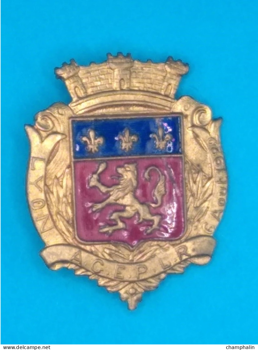 Broche En Laiton Embouti - A.G.E.P.L.R. - Lyon (69) - 6 Août 1922 - Pas Un Pin's - Oggetti 'Ricordo Di'