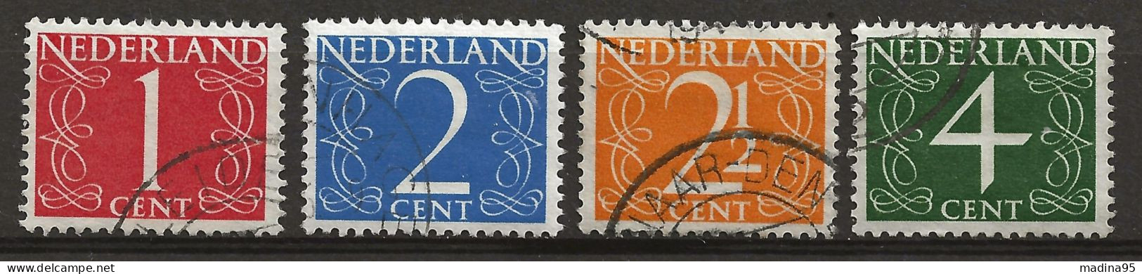 PAYS-BAS: Obl., N° YT 457 à 460, Série, TB - Used Stamps