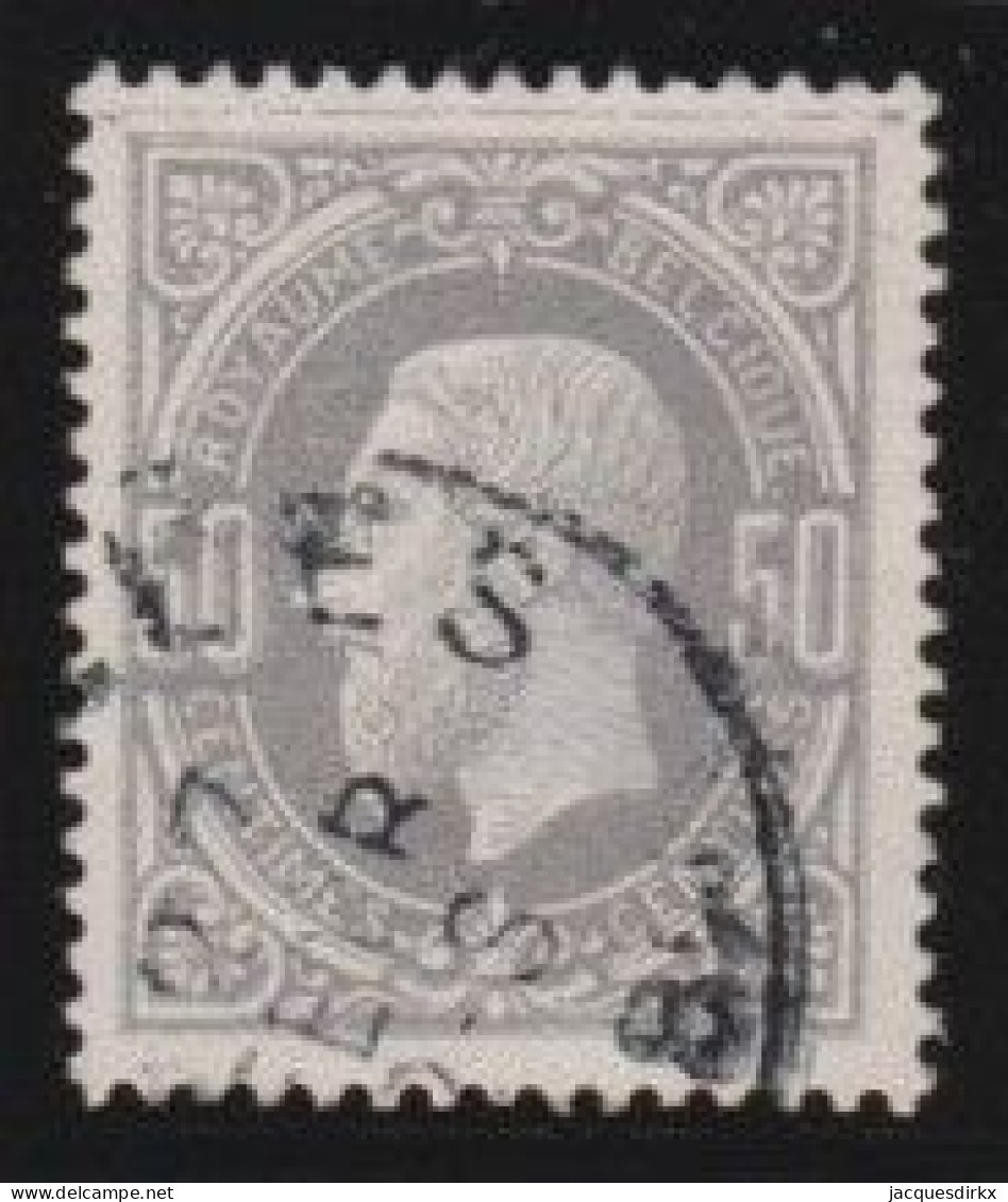 Belgie  .   OBP    .    35   .     O     .   Gestempeld     .   /   .   Oblitéré - 1869-1883 Leopold II.