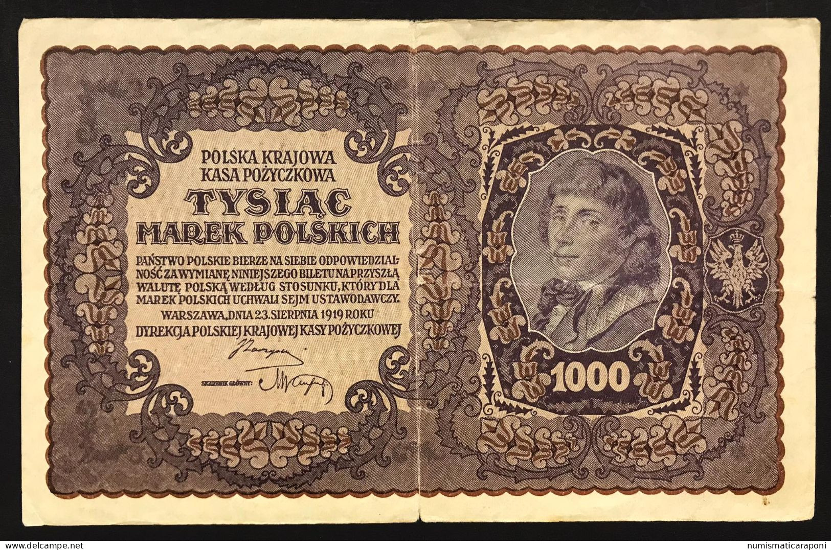 Polonia Poland Polska 1000 Marek 1919  Lotto.464 - Poland