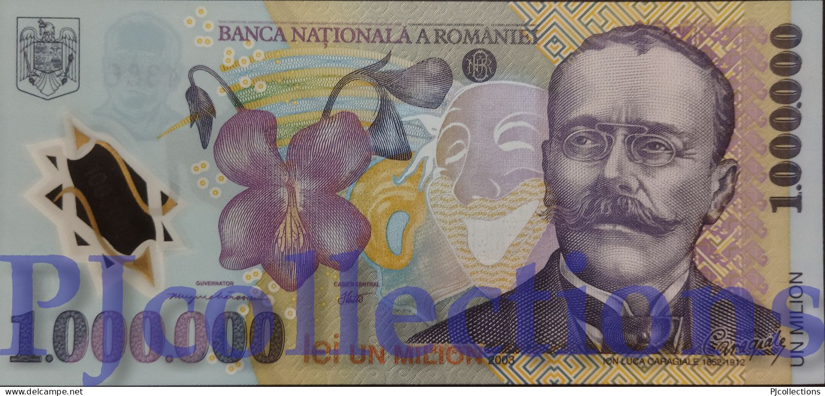 ROMANIA 1000000 LEI 2003 PICK 116 AUNC RARE - Romania