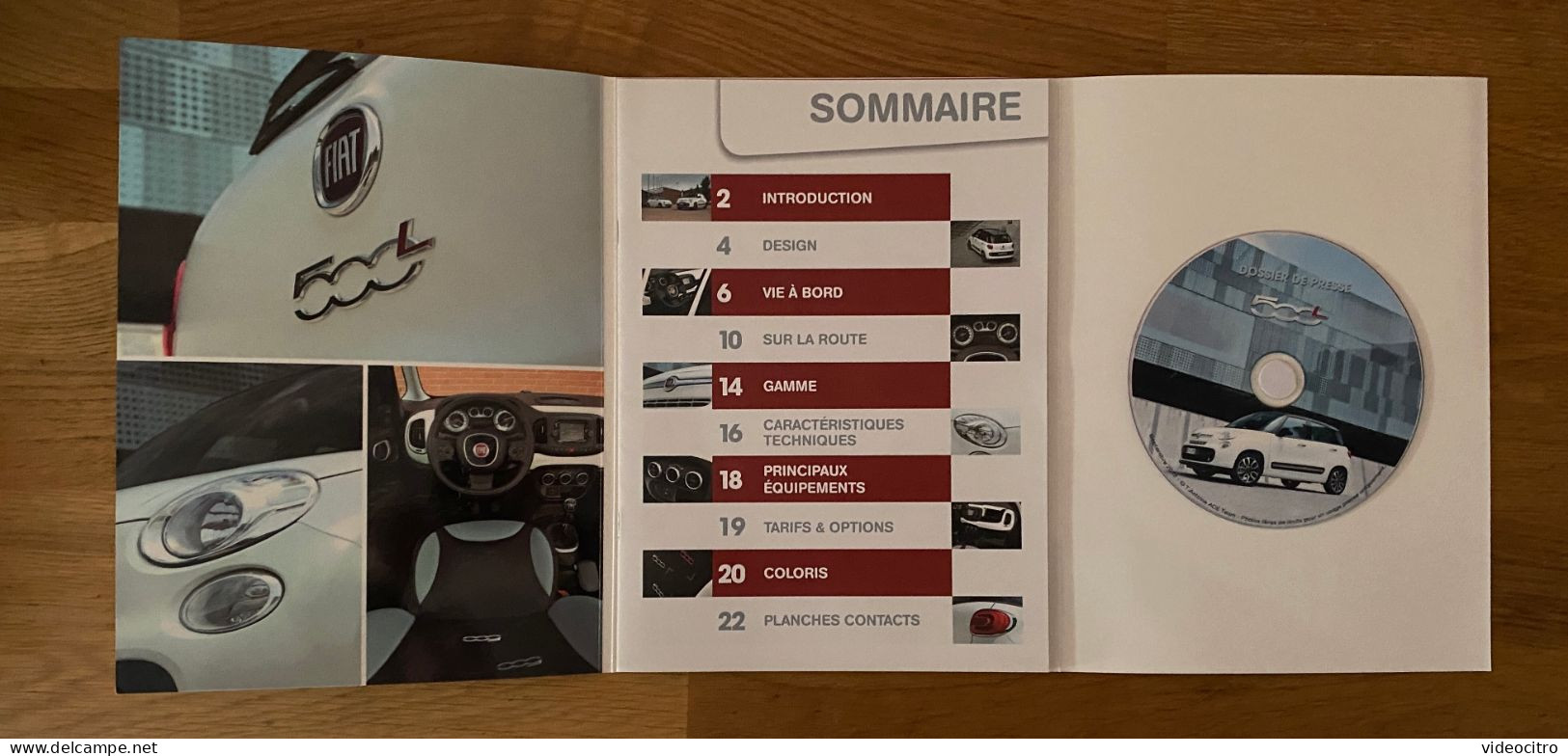 Fiat 500L : Dossier De Presse + CD Rom - Voitures