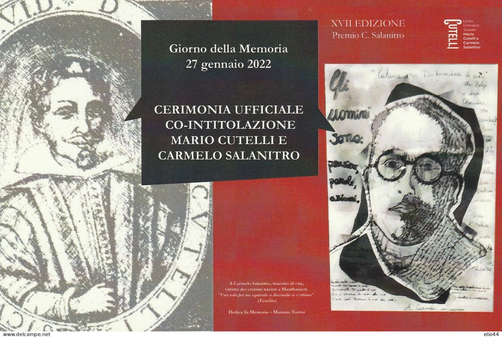 Eventi - Manifestazioni - Catania 2022 - Co-Intitolazione Liceo Ginnasio  M. Cutelli E C. Salanitro - - Betogingen