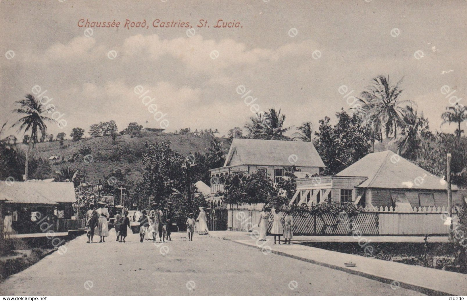 Castries St Lucia Chaussee Road - Sainte-Lucie