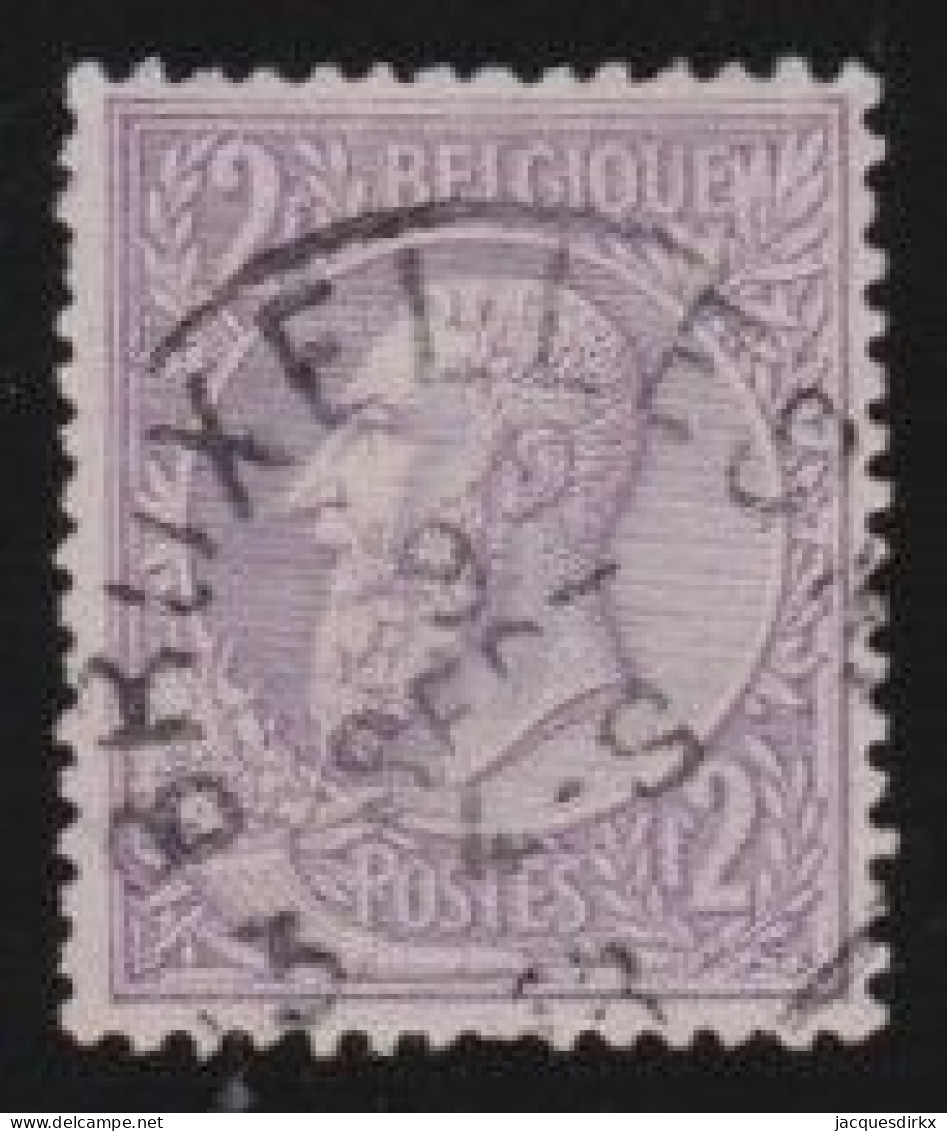 Belgie  .   OBP    .    52   .     O     .   Gestempeld     .   /   .   Oblitéré - 1884-1891 Leopold II