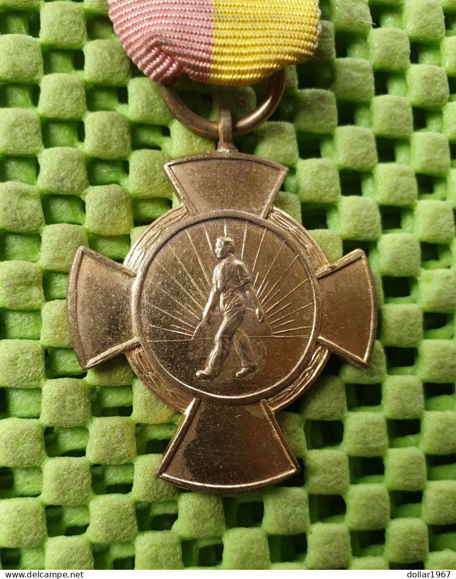 Medaille -  Prins Bernhard Leerdam - Gr. Prijs 1945  .  -  Original Foto  !!  Medallion  Dutch - Adel