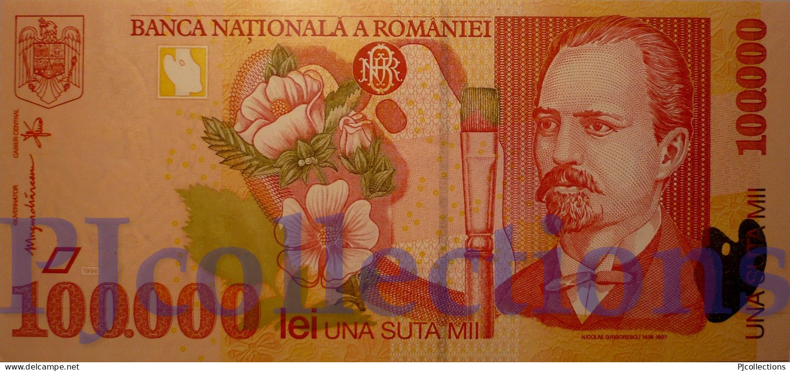 ROMANIA 100000 LEI 1998 PICK 110 UNC - Rumänien