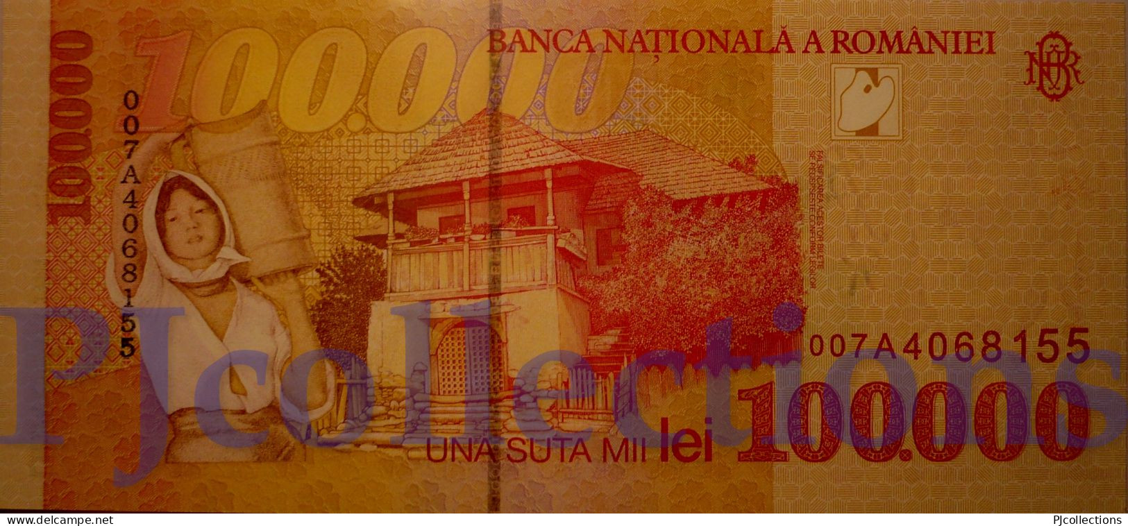 ROMANIA 100000 LEI 1998 PICK 110 UNC - Romania
