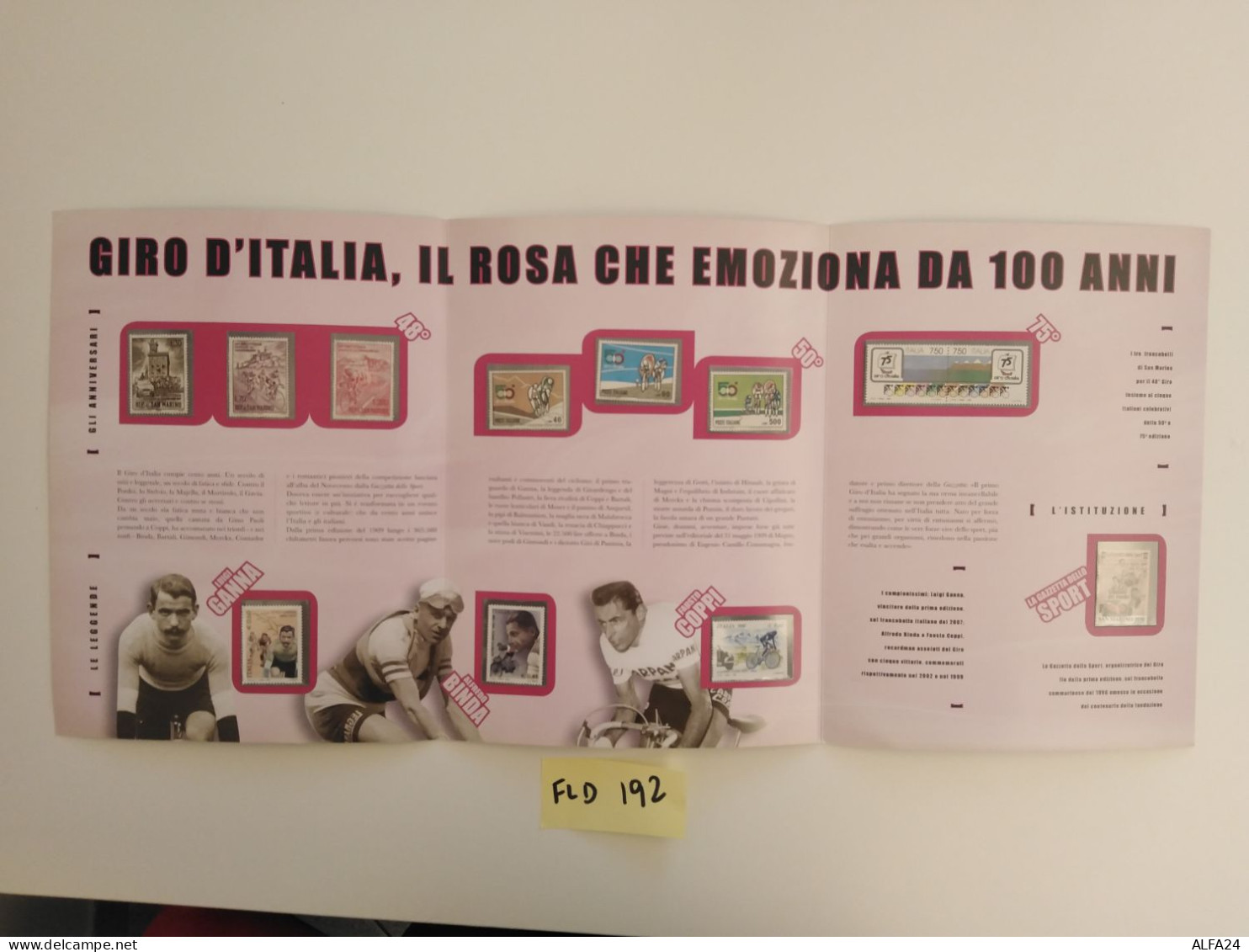 FOLDER GIRO D'ITALIA (FLD192 - Presentation Packs