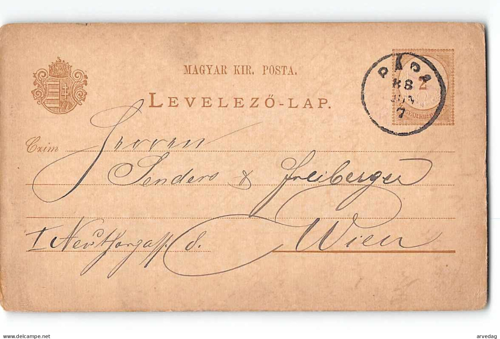 16346 PAPA TO WIEN - Entiers Postaux