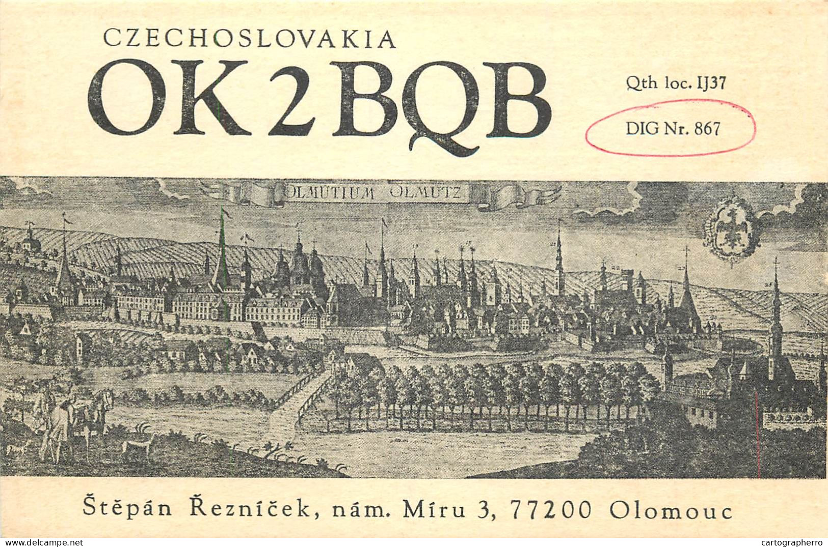 QSL Card Czechoslovakia Radio Amateur Station OK2BQB Y03CD Stephan - Radio Amateur