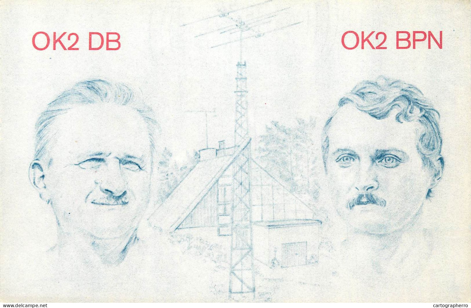 QSL Card Czechoslovakia Radio Amateur Station OK2DB OK2BPN Jarda - Amateurfunk