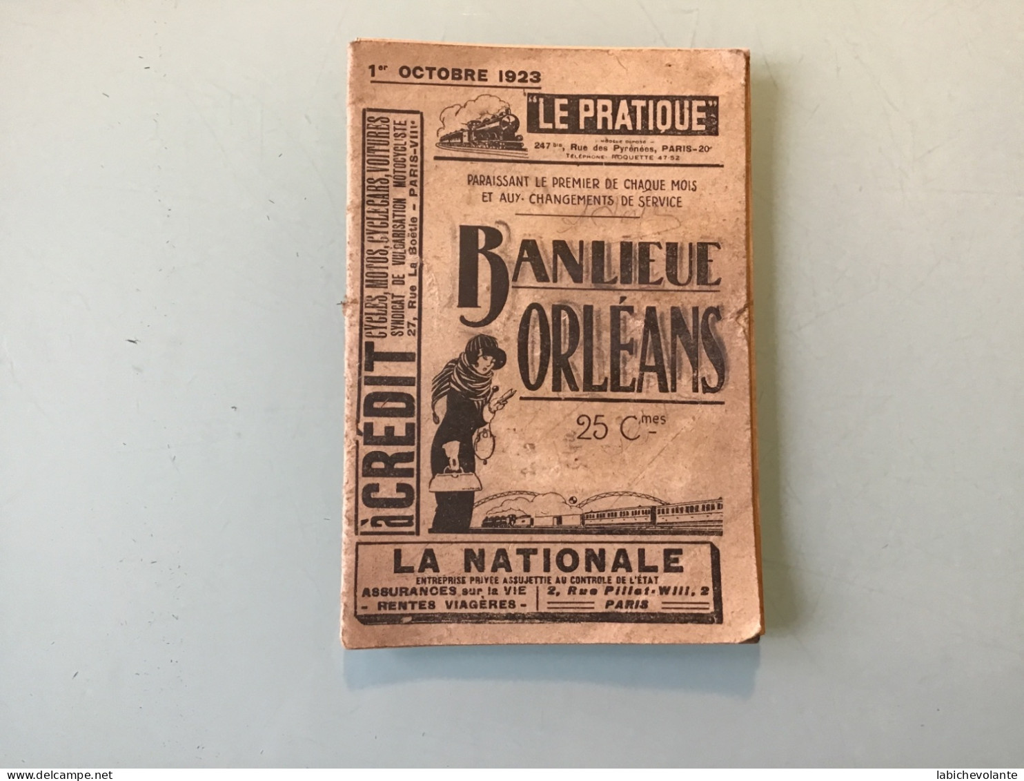 Guide LE PRATIQUE - Banlieue Orléans 9 X 13,3 Cm - Chemin De Fer