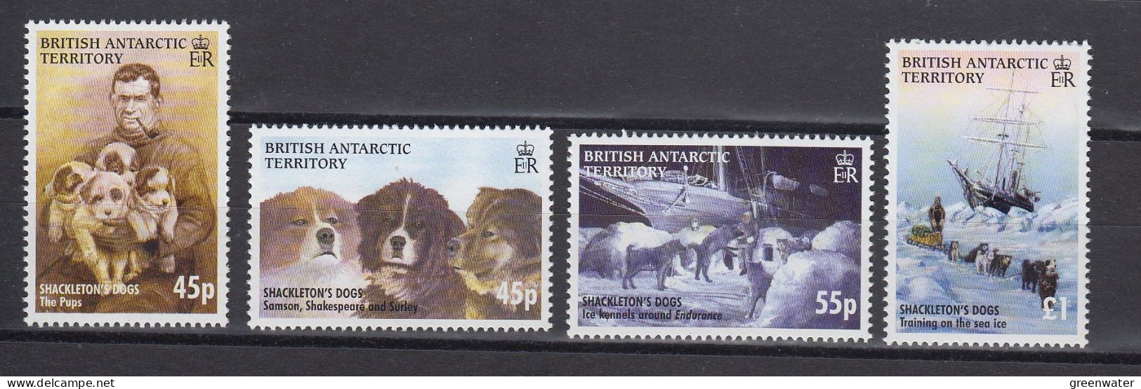 British Antarctic Territory (BAT) 2005 Shackleton & Dogs 4v  ** Mnh (ZO200A) - Unused Stamps