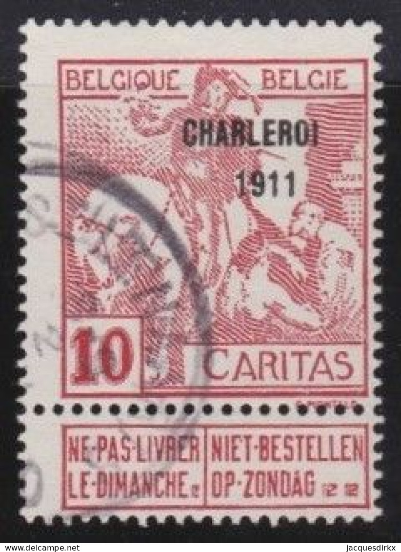 Belgie  .   OBP    .   106   .     O       .   Gestempeld     .   /   .   Oblitéré - 1910-1911 Caritas