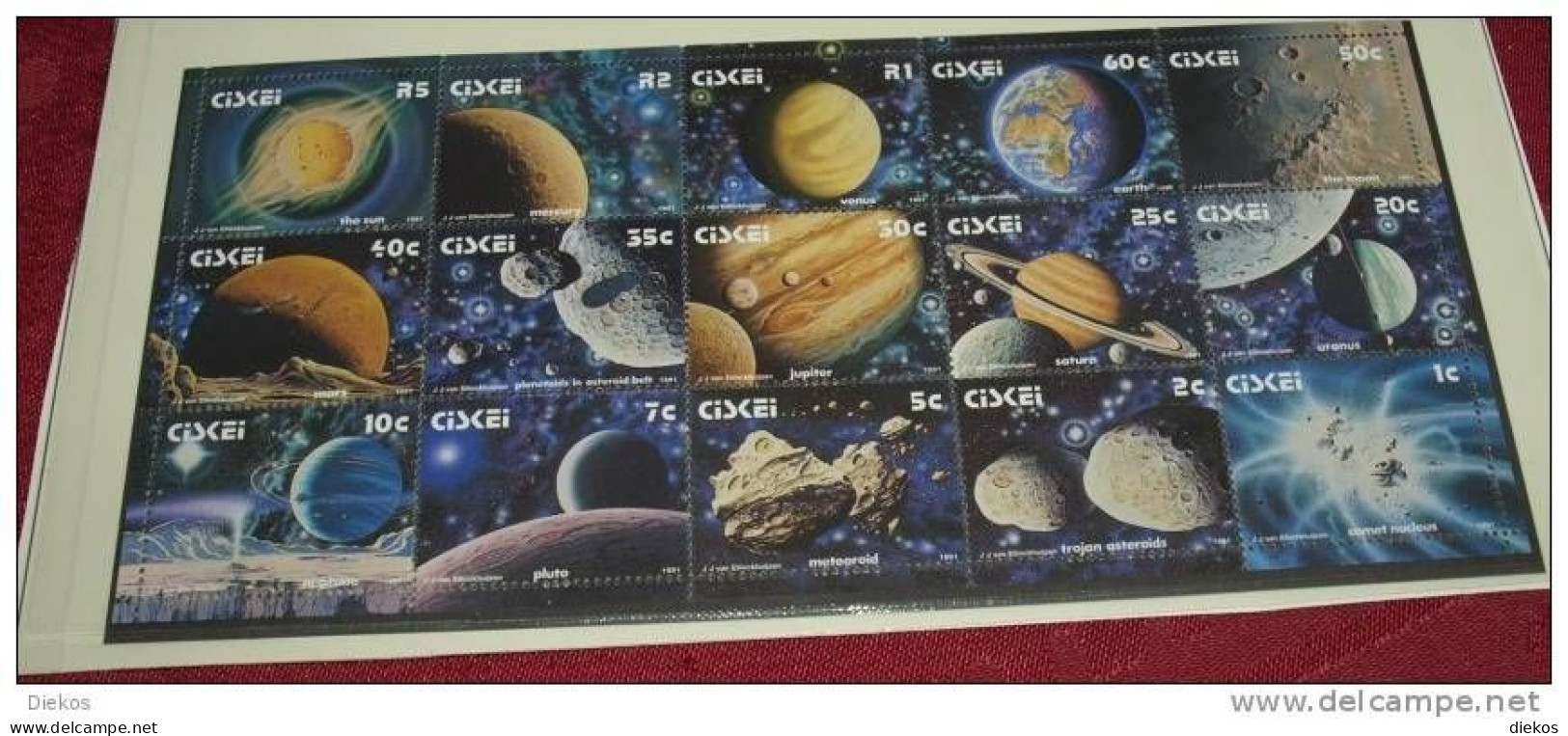 Space, Ciskei   Sterne Weltraum Michel: 192-206 Kleinbogen   #XL57 - Ciskei