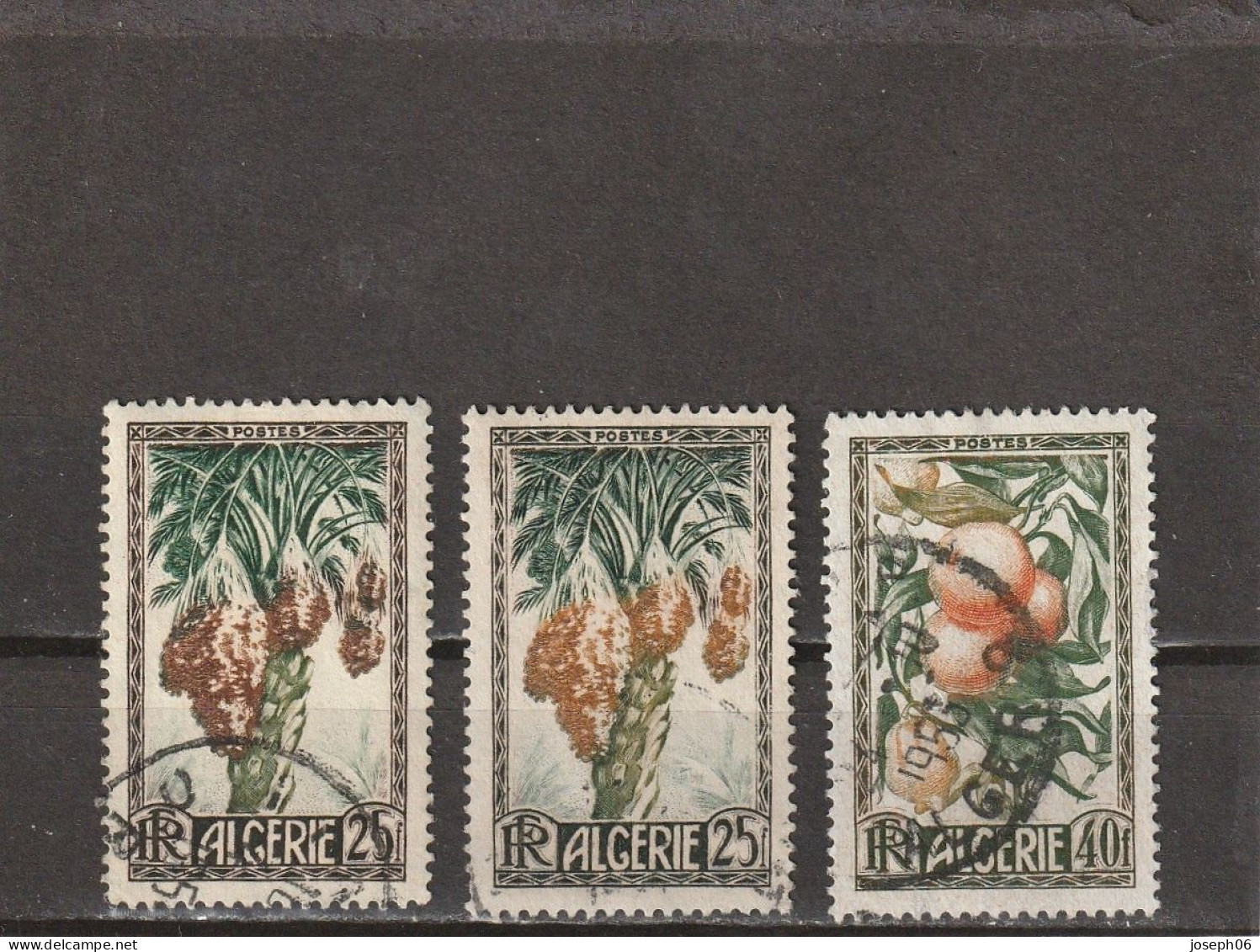 ALGERIE    1950  Y.T. N° 280  281  Oblitéré  Frais De Gestion Compris - Usati