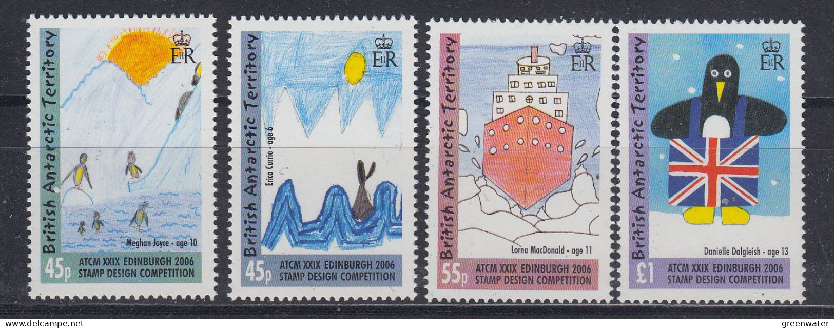 British Antarctic Territory (BAT) 2006 Children Drawings 4v ** Mnh (ZO201A) - Unused Stamps