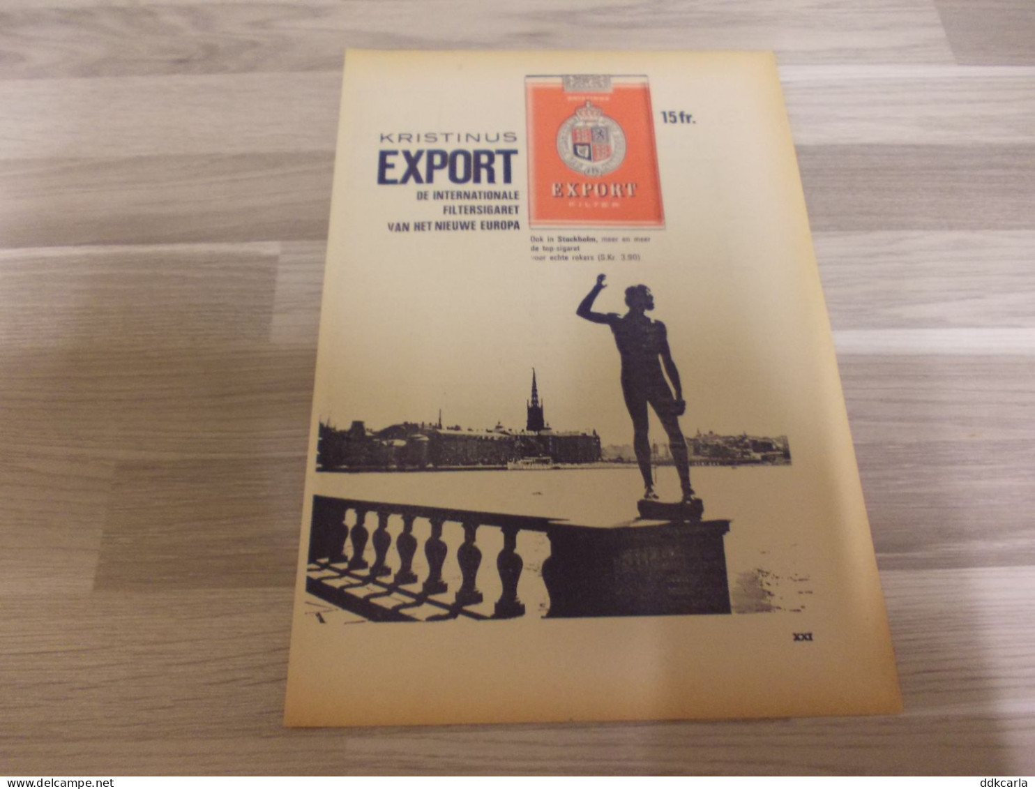 Reclame Advertentie Uit Oud Tijdschrift 1964 - De Internationale Filtersigaret KRISTINUS EXPORT - Pubblicitari