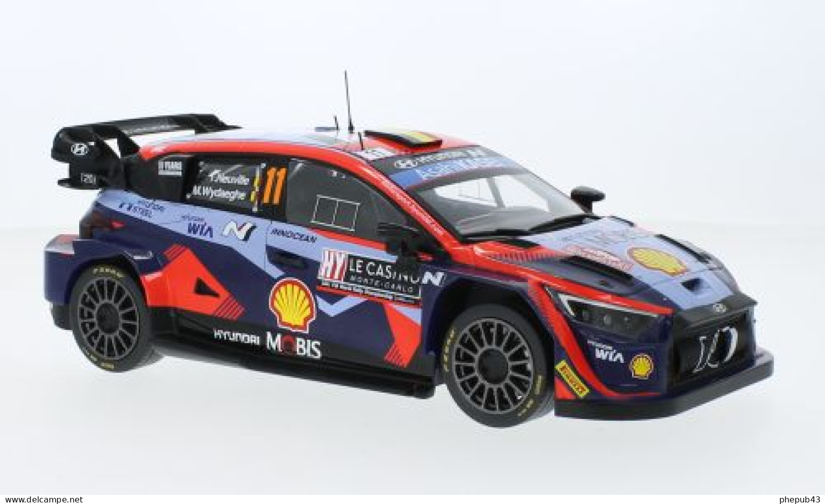 Hyundai I20 N Rally1 - Rallye Monte-Carlo 2023 #11 - Thierry Neuville/Martin Wydaeghe - Ixo (1:18) - Ixo