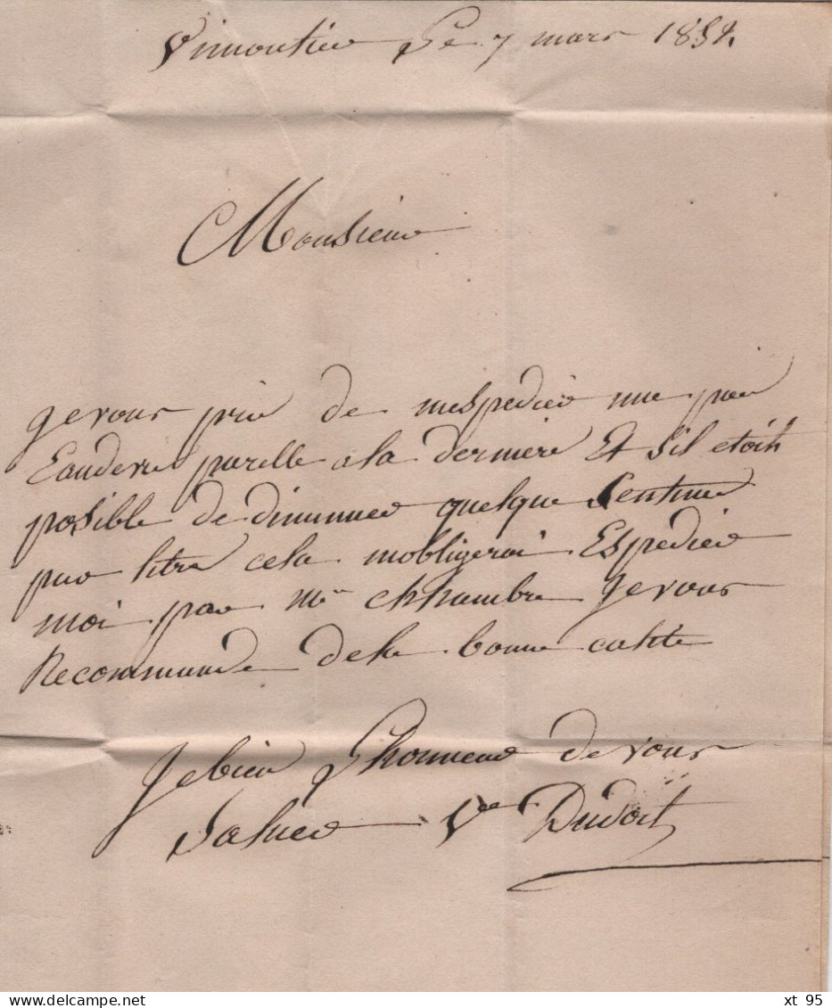 Vimoutiers - 59 - Orne - 9 Mars 1852 - 1801-1848: Precursors XIX