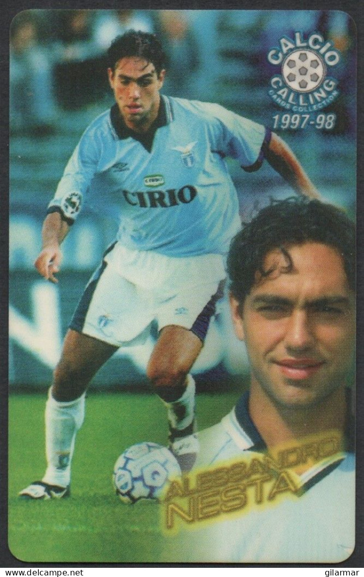 FOOTBALL - PANINI / ATW - PHONE CARD - CALCIO CALLING CARDS 1997/98 - LAZIO: ALESSANDRO NESTA - Deportes