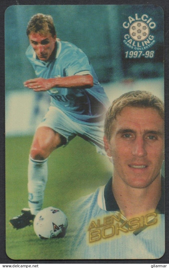 FOOTBALL - PANINI / ATW - PHONE CARD - CALCIO CALLING CARDS 1997/98 - LAZIO: ALEN BOKSIC - Deportes