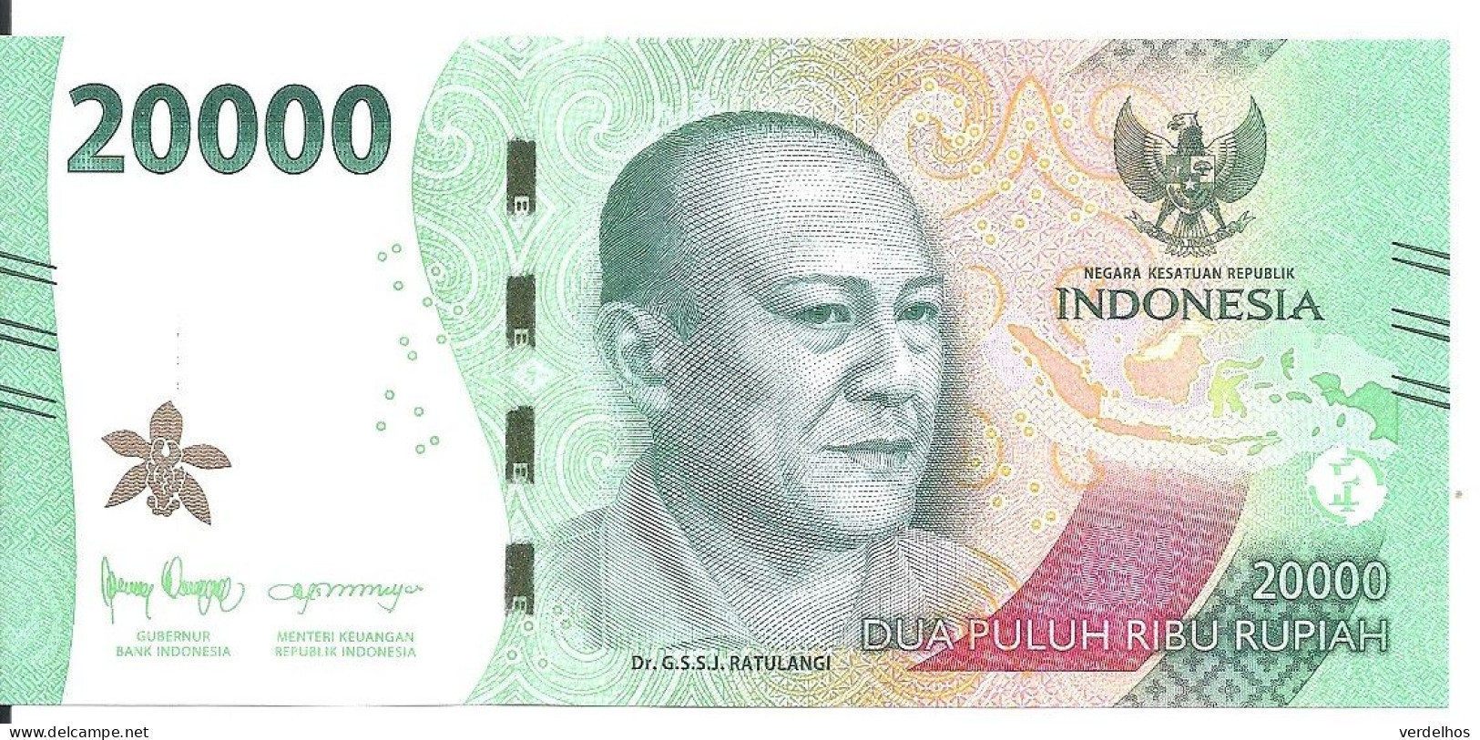 INDONESIE 20000 RUPIAH 2022 UNC P 158 - Indonesien