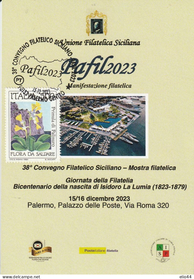 Eventi - Manifestazioni - Palermo 2023 - 38° Convegno Filatelico Siciliano - PAFIL 2023 - - Betogingen
