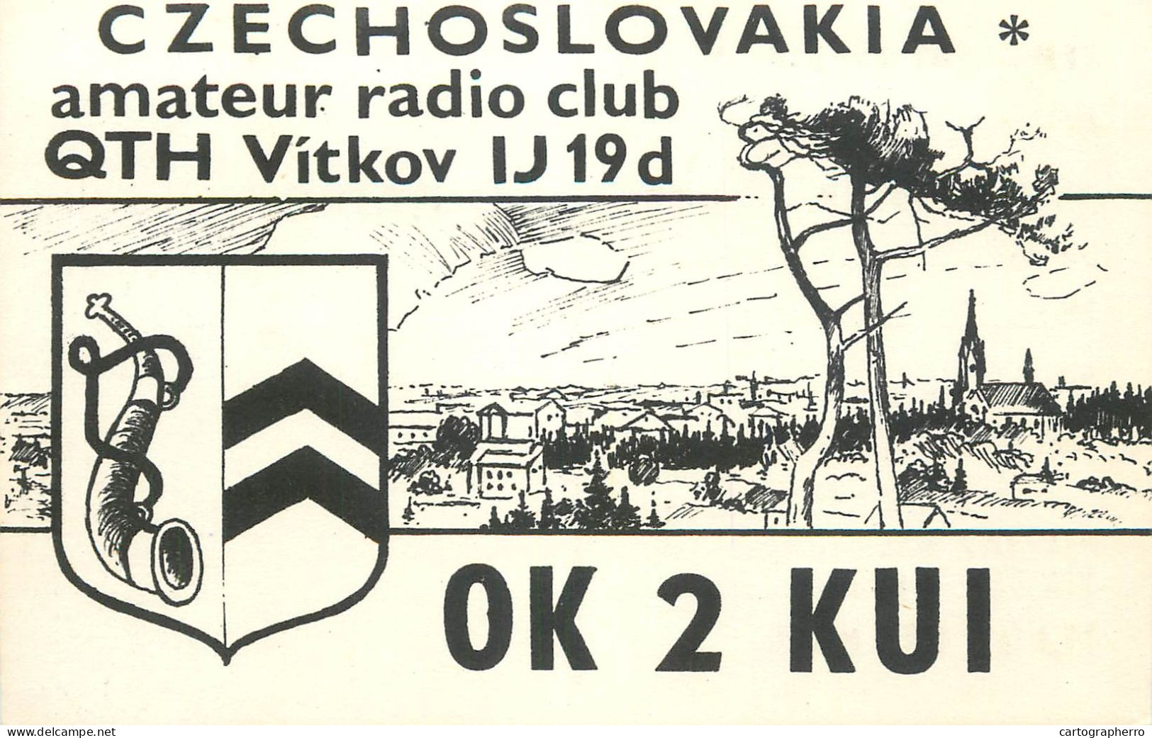 QSL Card Czechoslovakia Radio Amateur Station OK2KUI Y03CD 1983 Jorda - Amateurfunk