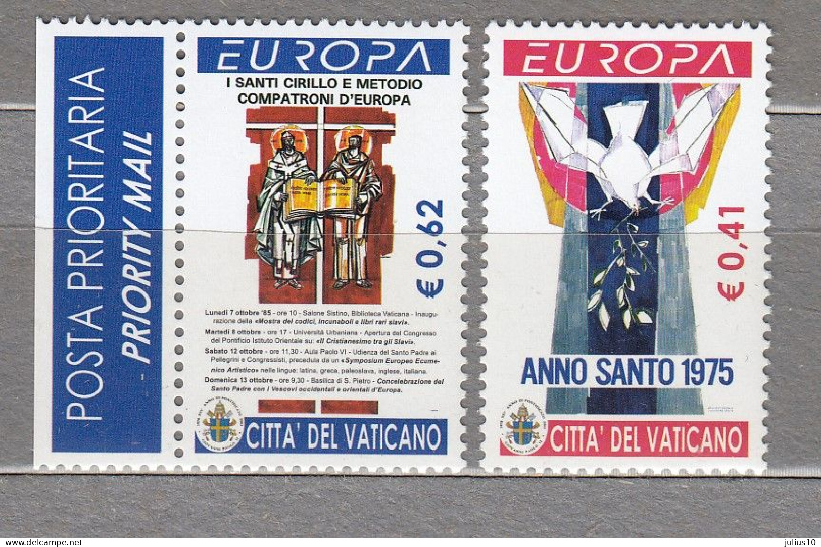 EUROPA CEPT POSTER ART 2003 Vatican MNH Mi 1459-1460 #22598 - 2003