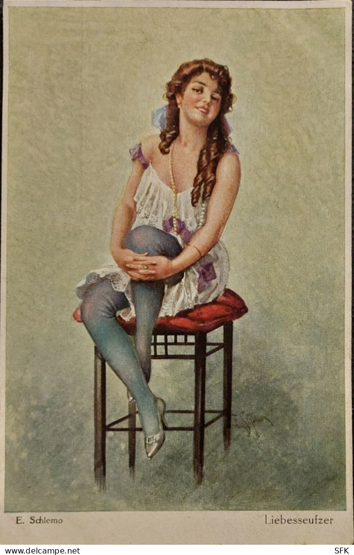 Girl On The Chair Art/s Schlemo  I- VF 554 - Schlemo, F.