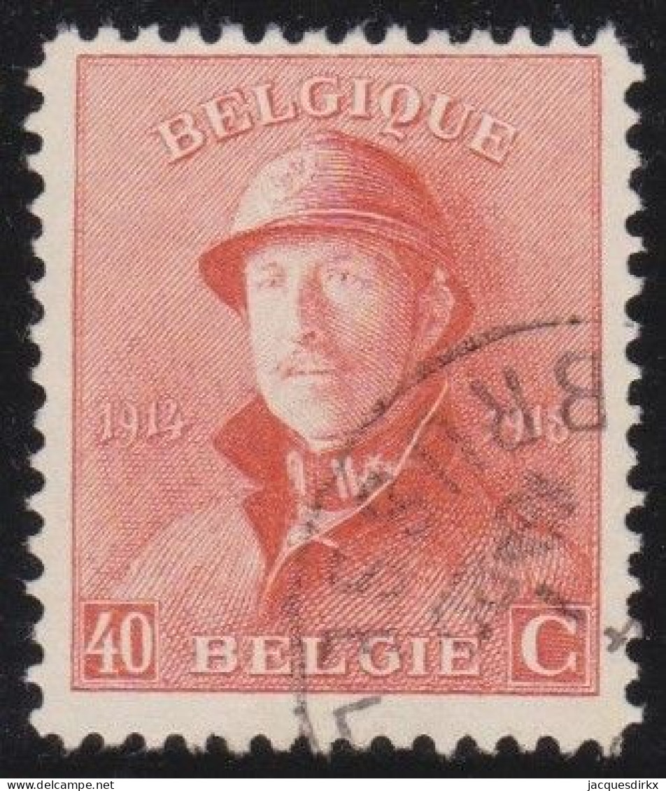 Belgie  .   OBP    .    173     .     O        .   Gestempeld   .   /    .   Oblitéré - 1919-1920 Roi Casqué